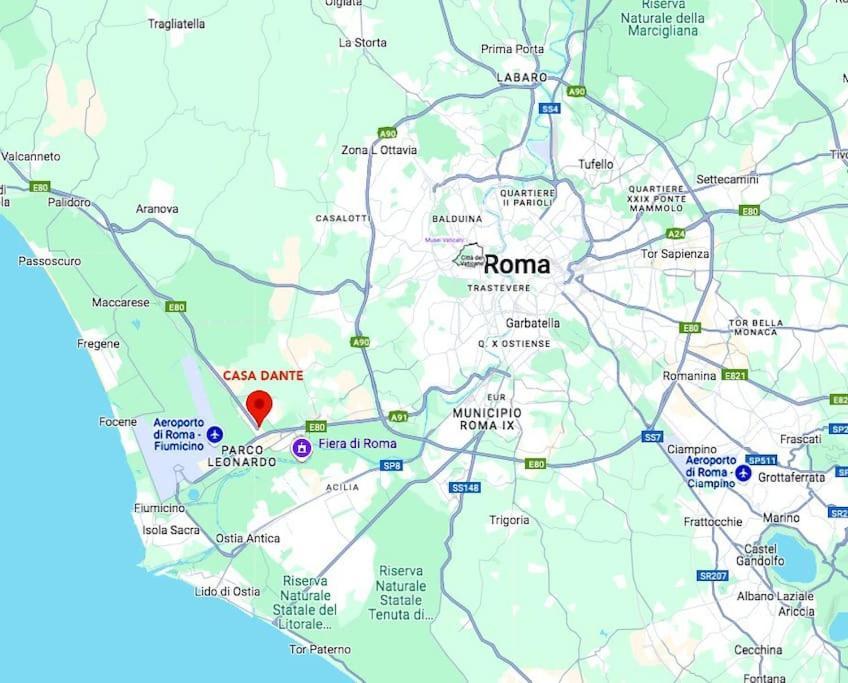 Casa Dantemini Casa Fiera Di Piana Del Solerm Fiumicino Lejlighed *